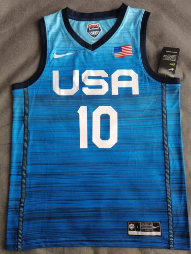 10 Tatum 2020 Olympic USA Team jersey blue